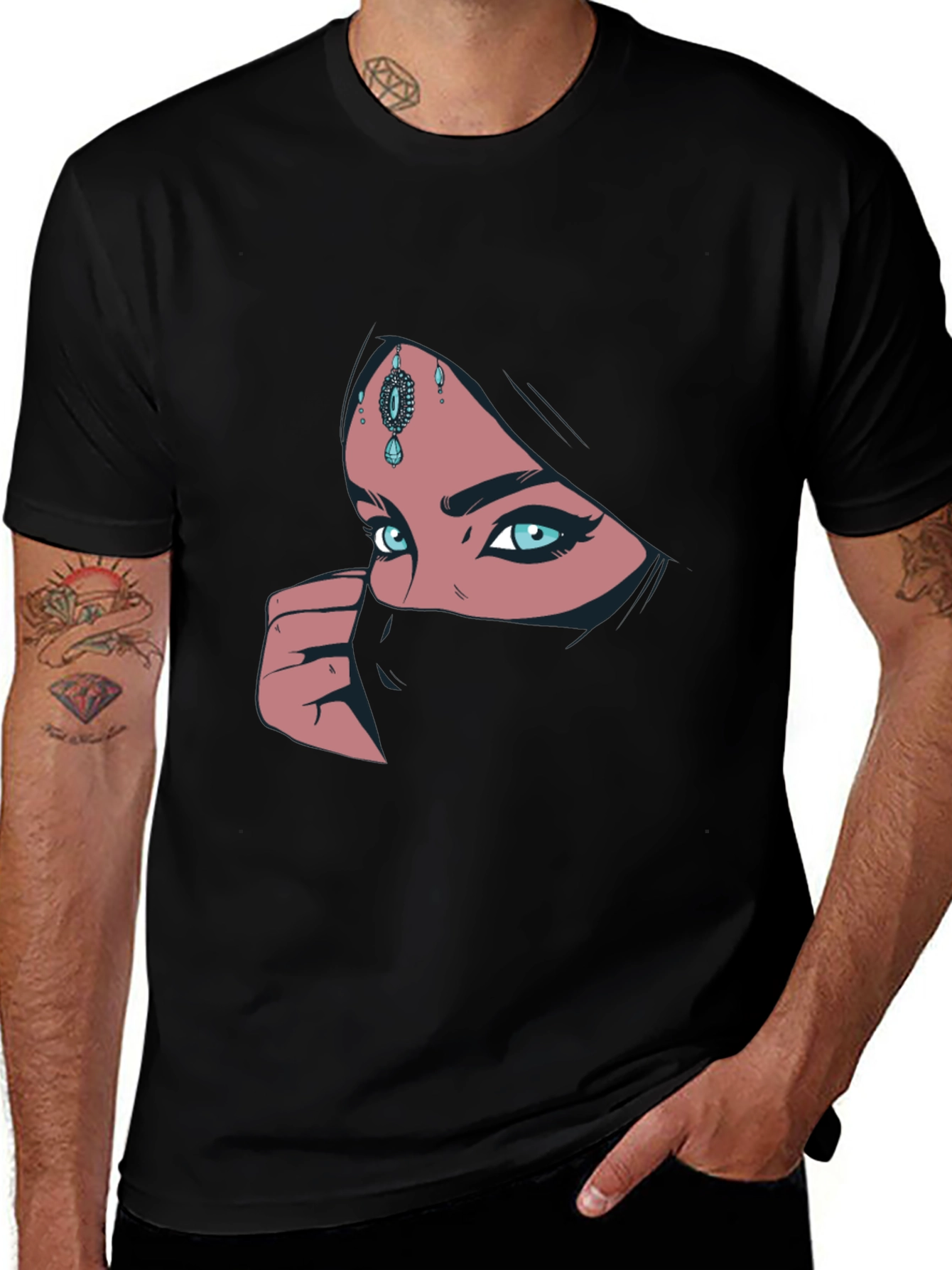 Mystic Eyes Graphic Tee - Black T-Shirt