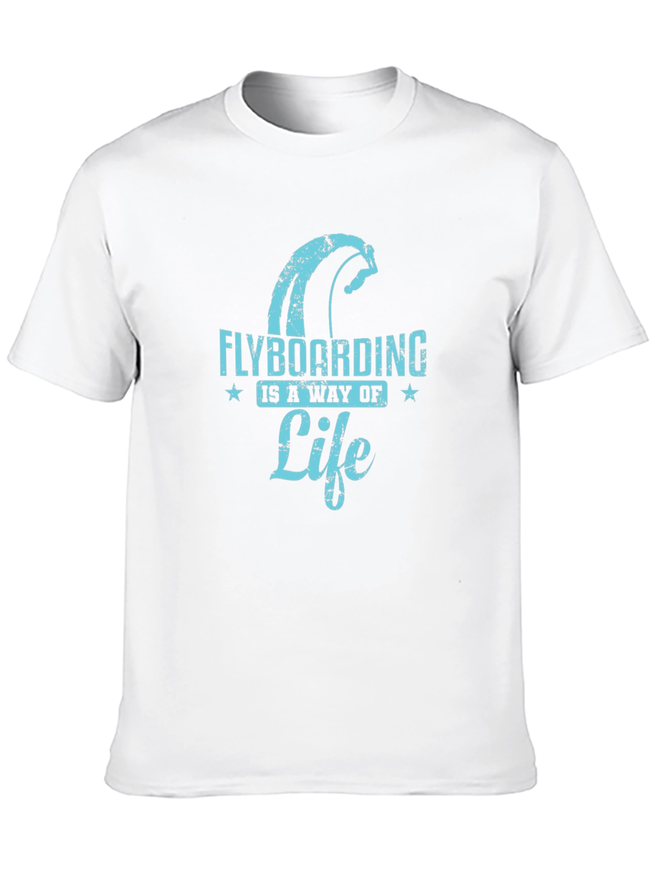 Flyboarding Lifestyle Graphic Tee - Black Cotton Blend