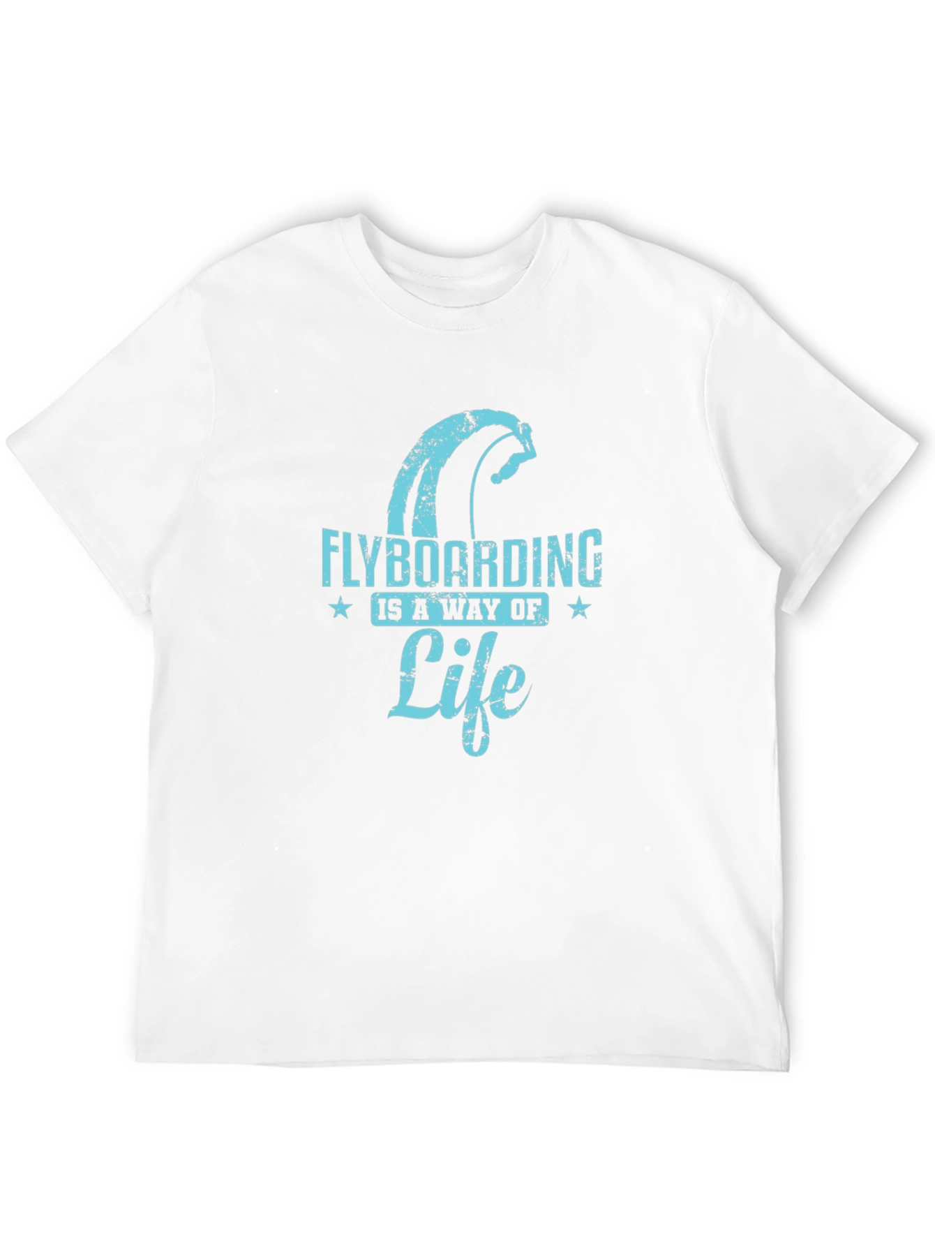 Flyboarding Lifestyle Graphic Tee - Black Cotton Blend