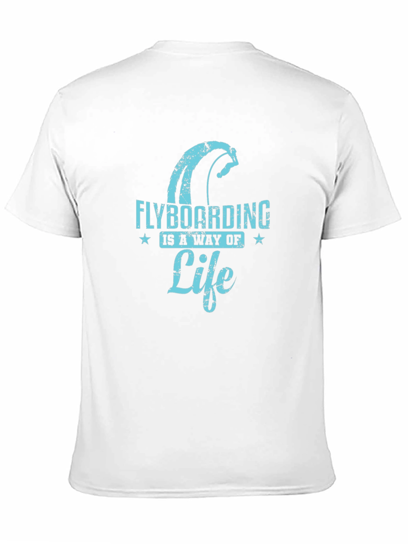 Flyboarding Lifestyle Graphic Tee - Black Cotton Blend