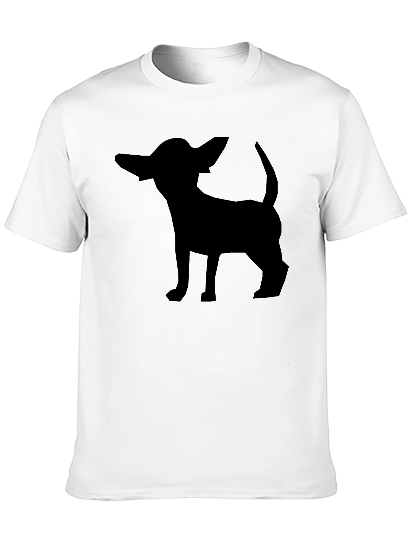 Chihuahua Silhouette Graphic Tee - Black
