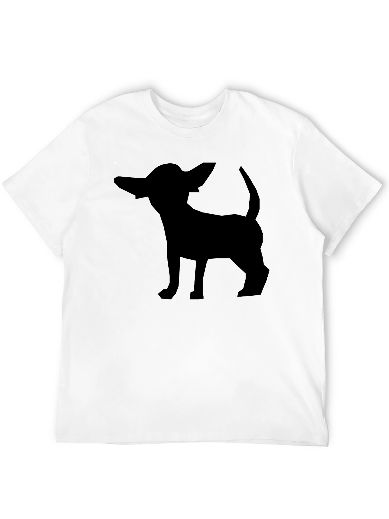 Chihuahua Silhouette Graphic Tee - Black