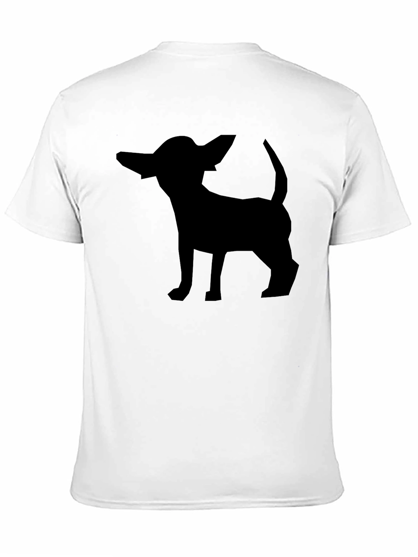 Chihuahua Silhouette Graphic Tee - Black