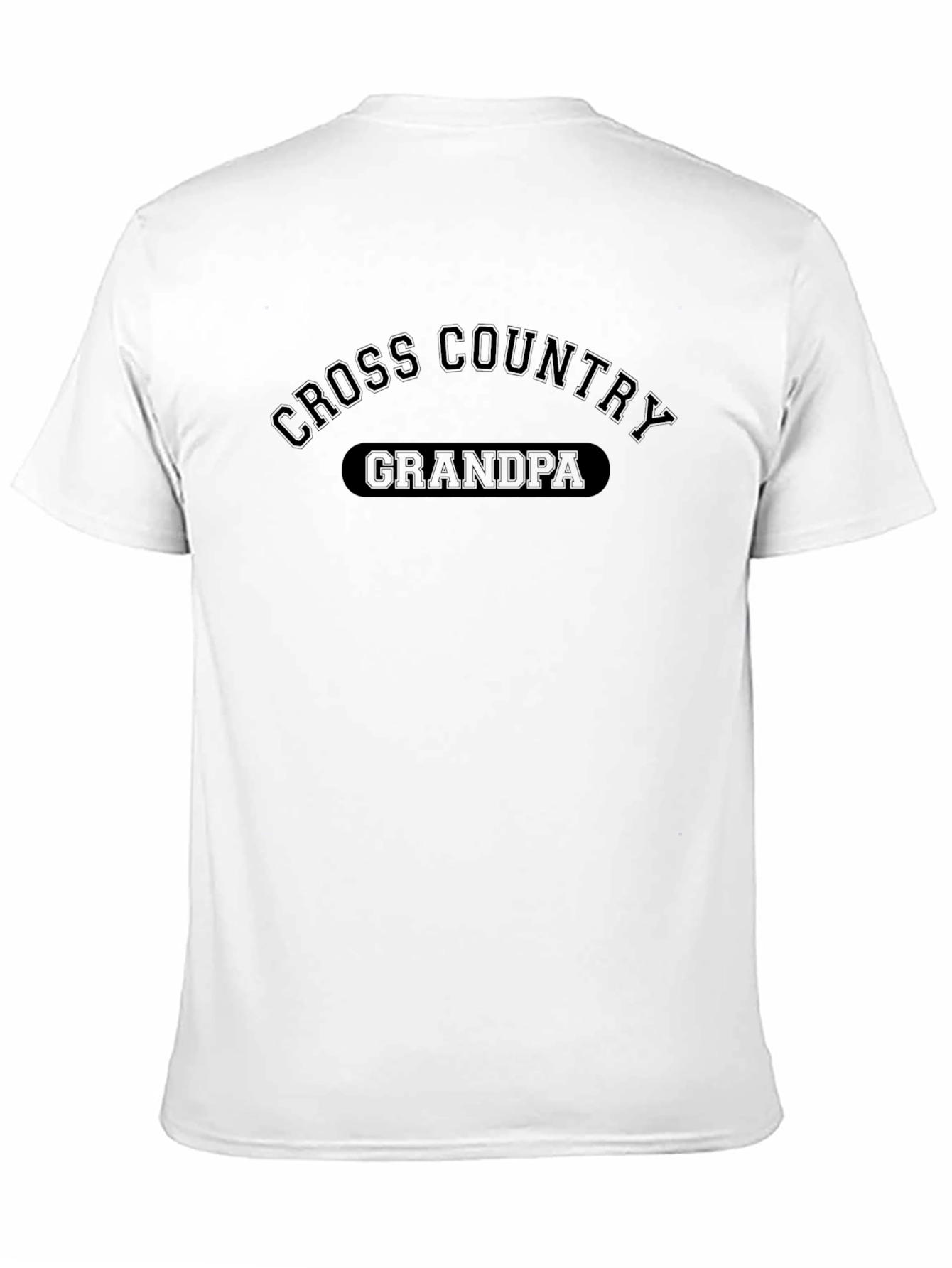 Cross Country Grandpa Black T-Shirt