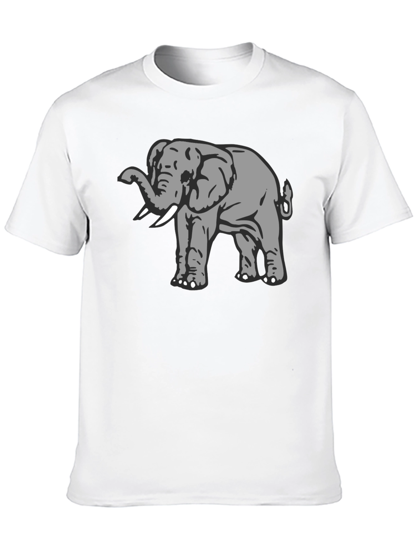 Elephant Graphic Black T-Shirt - Soft Cotton Tee