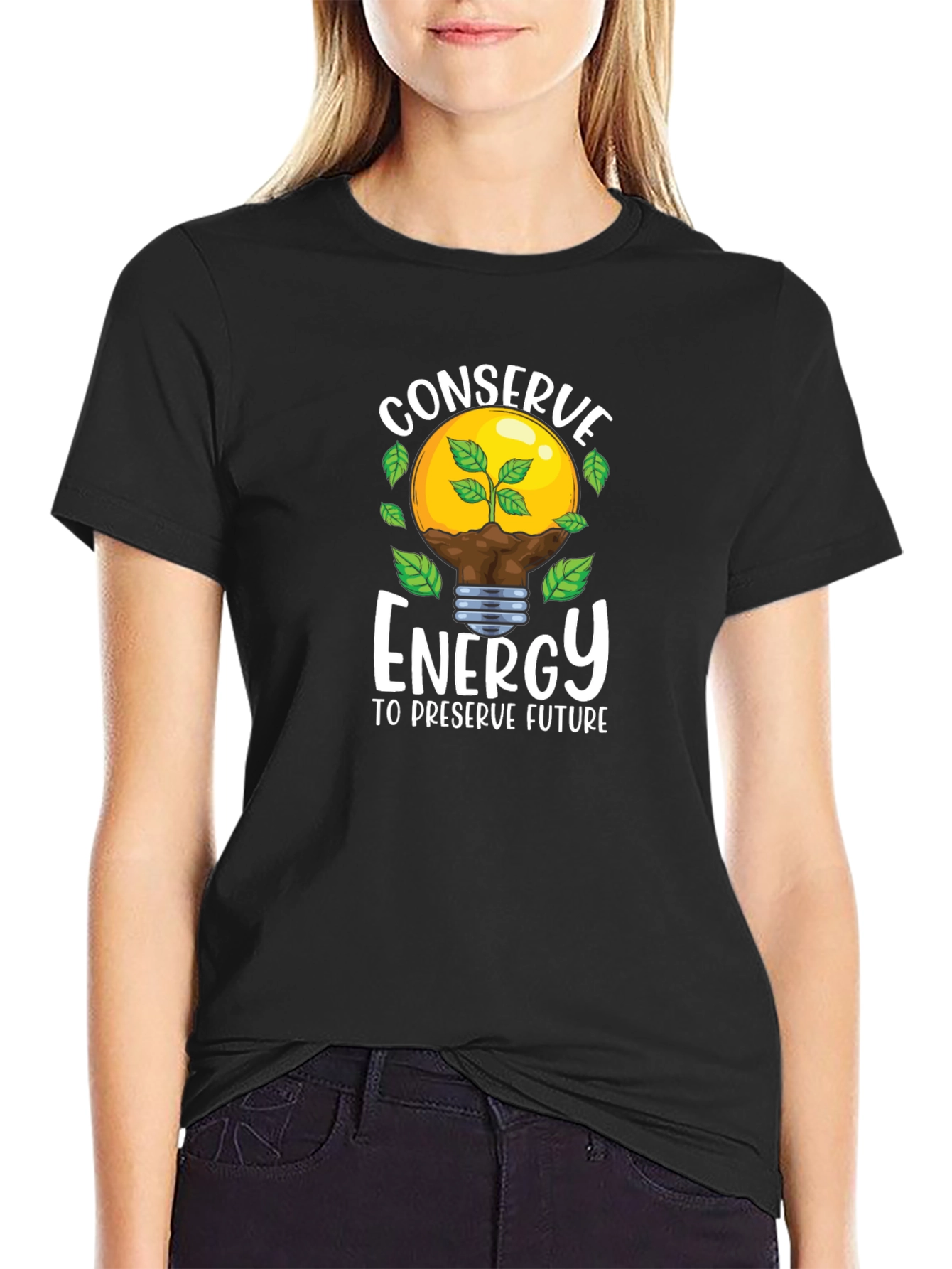 Conserve Energy Graphic Tee - Eco-Friendly Shirt