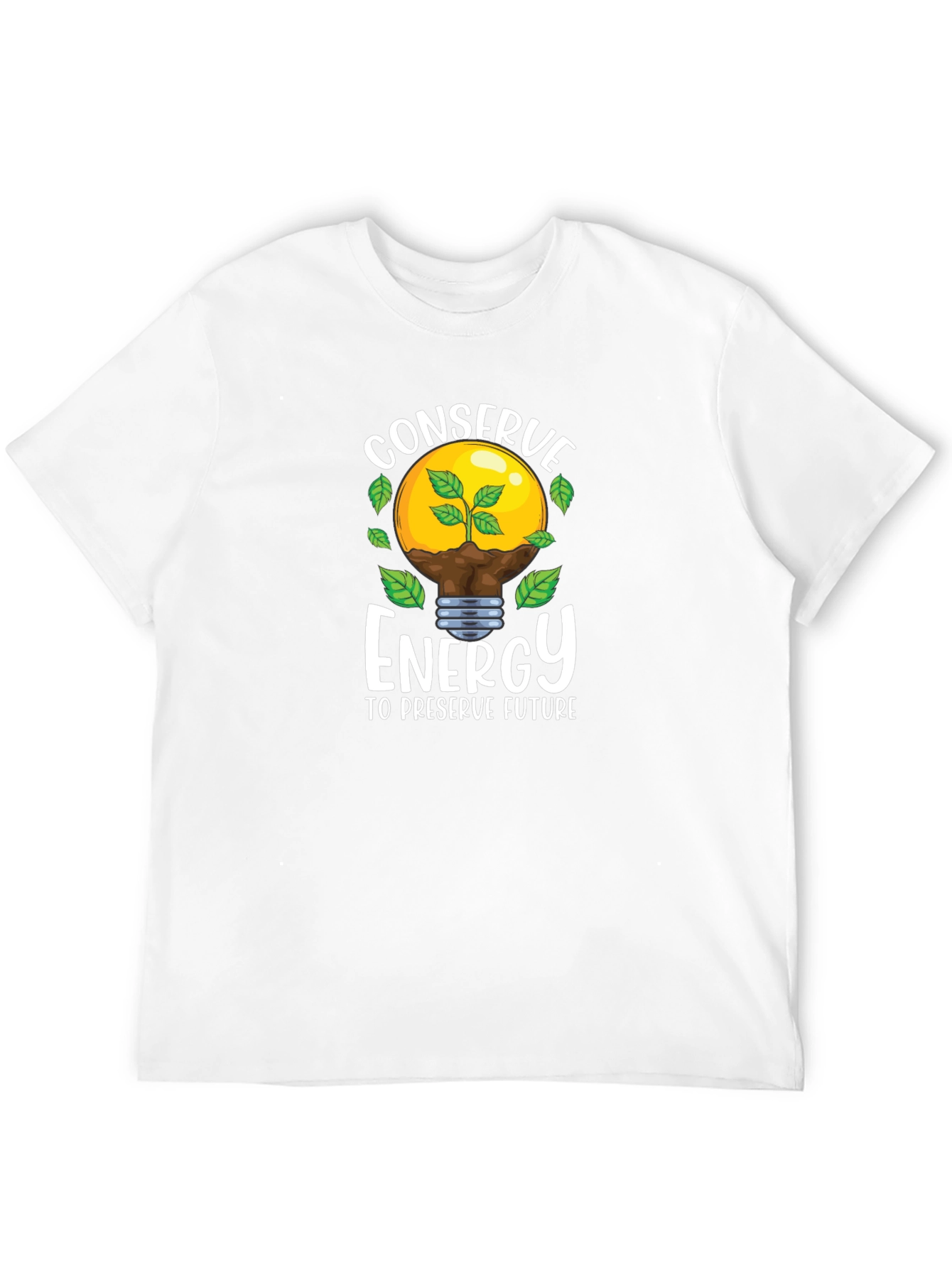 Conserve Energy Graphic Tee - Eco-Friendly Shirt
