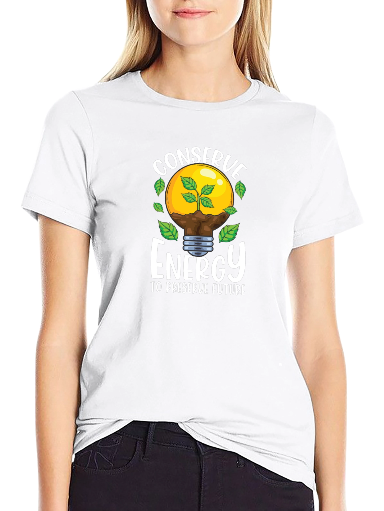 Conserve Energy Graphic Tee - Eco-Friendly Shirt