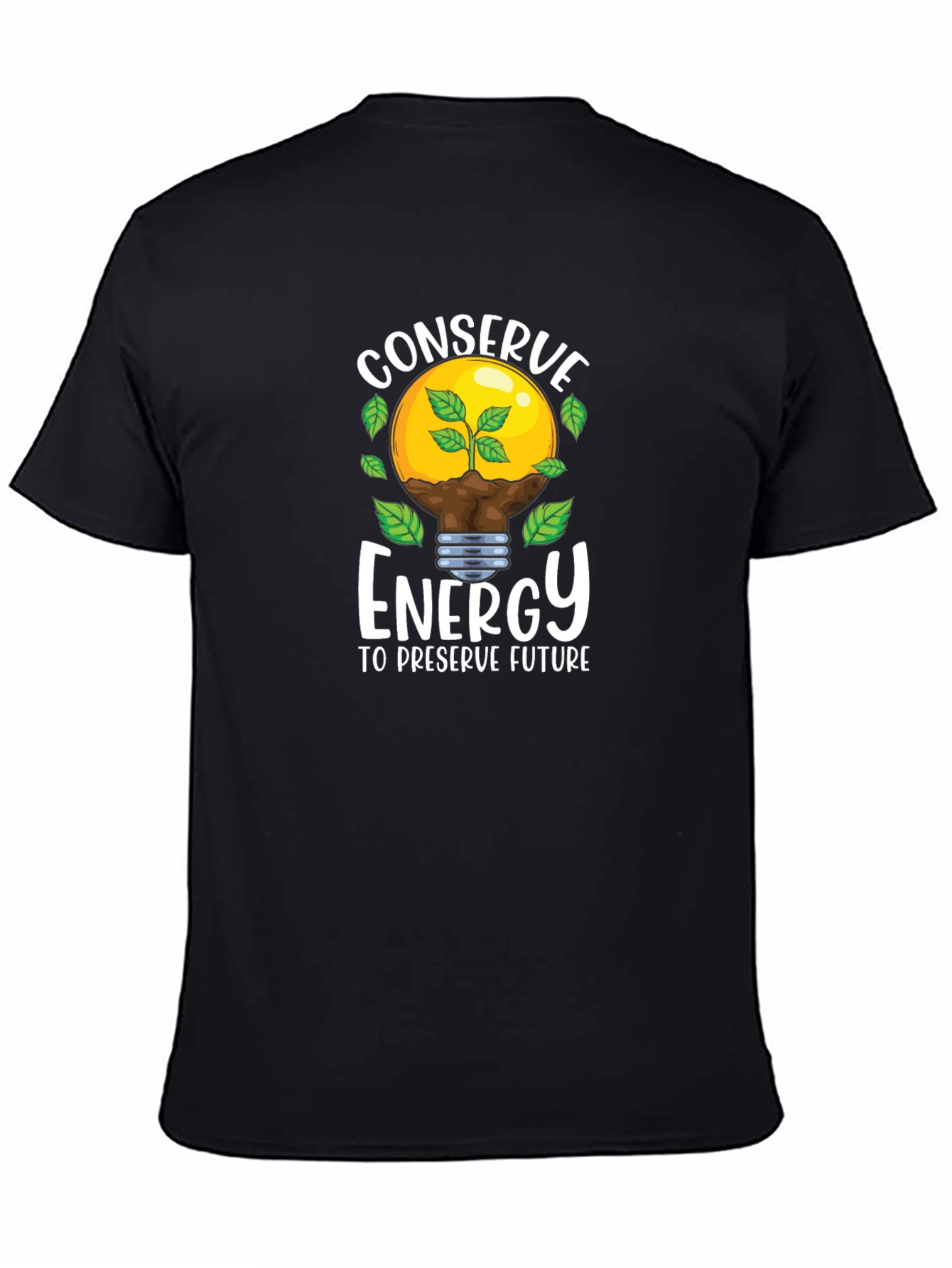 Conserve Energy Graphic Tee - Eco-Friendly Shirt