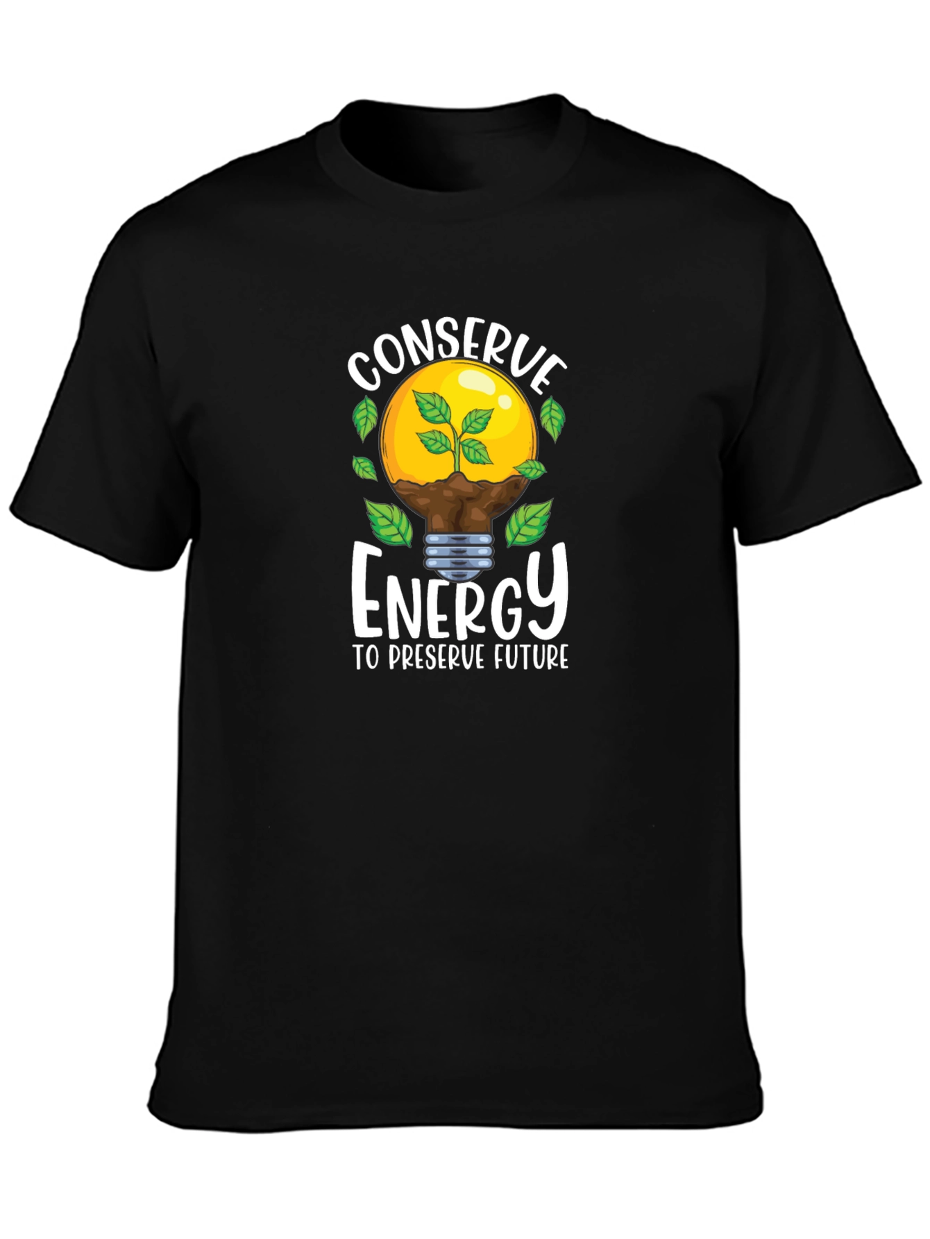 Conserve Energy Graphic Tee - Eco-Friendly Shirt