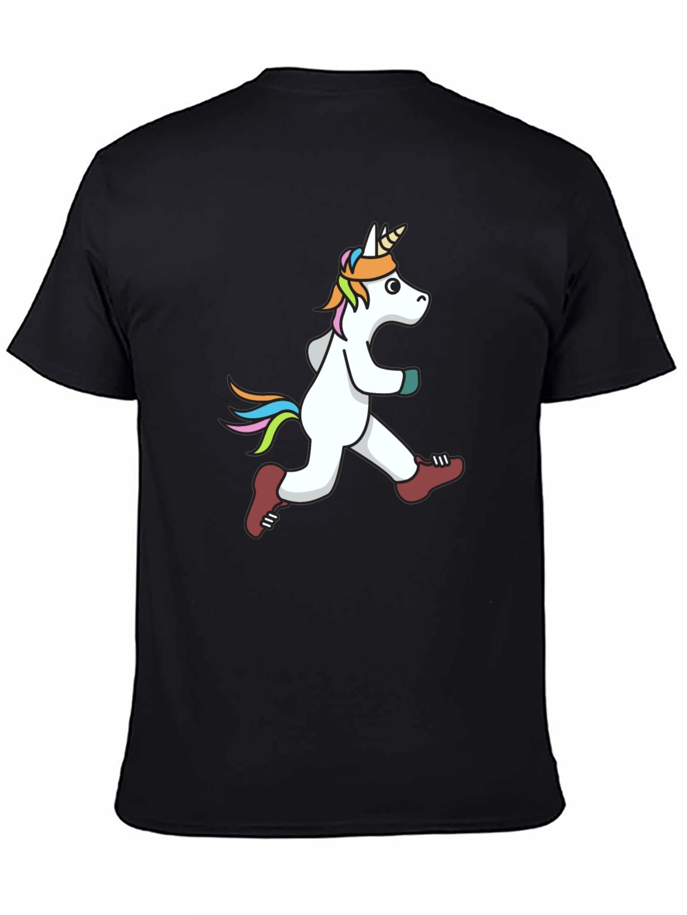 Running Unicorn Graphic Tee - Black