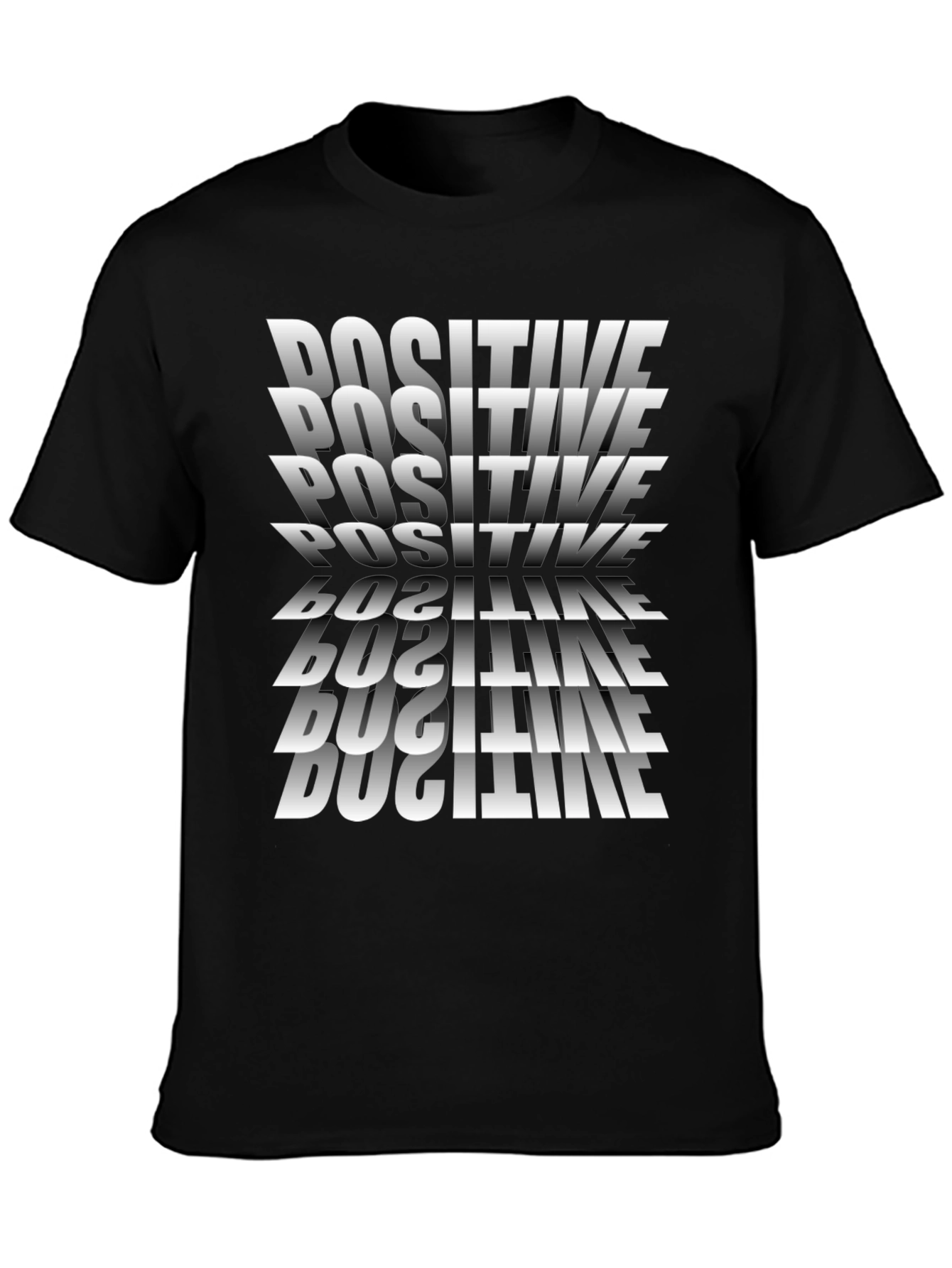 Positive Vibes Tee: Trendy Graphic Print Shirt