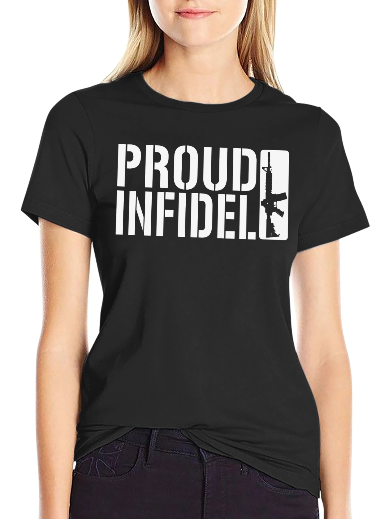 Proud Infidel T-Shirt - Patriotic Design