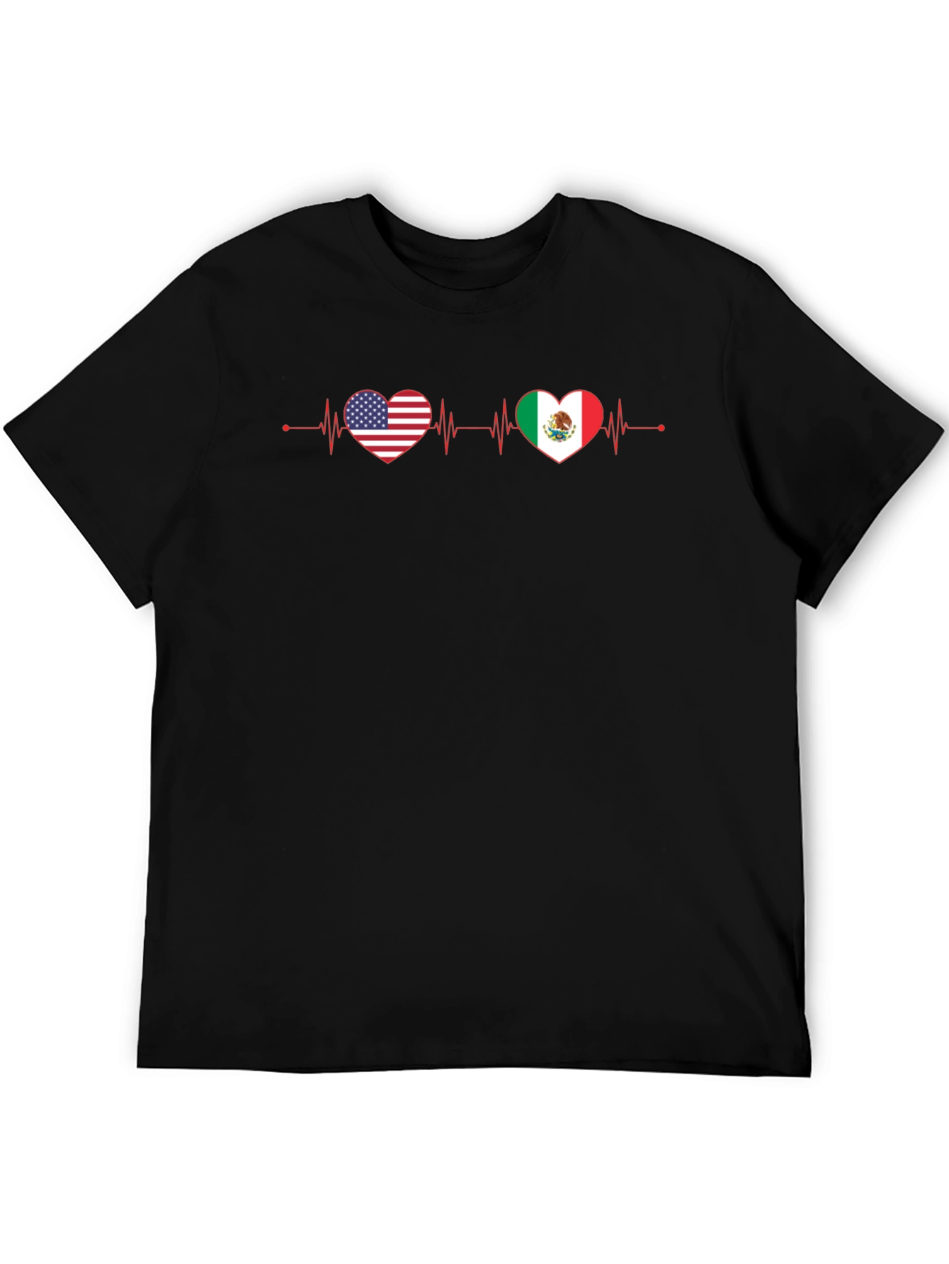 USA Mexico Heartbeat T-Shirt