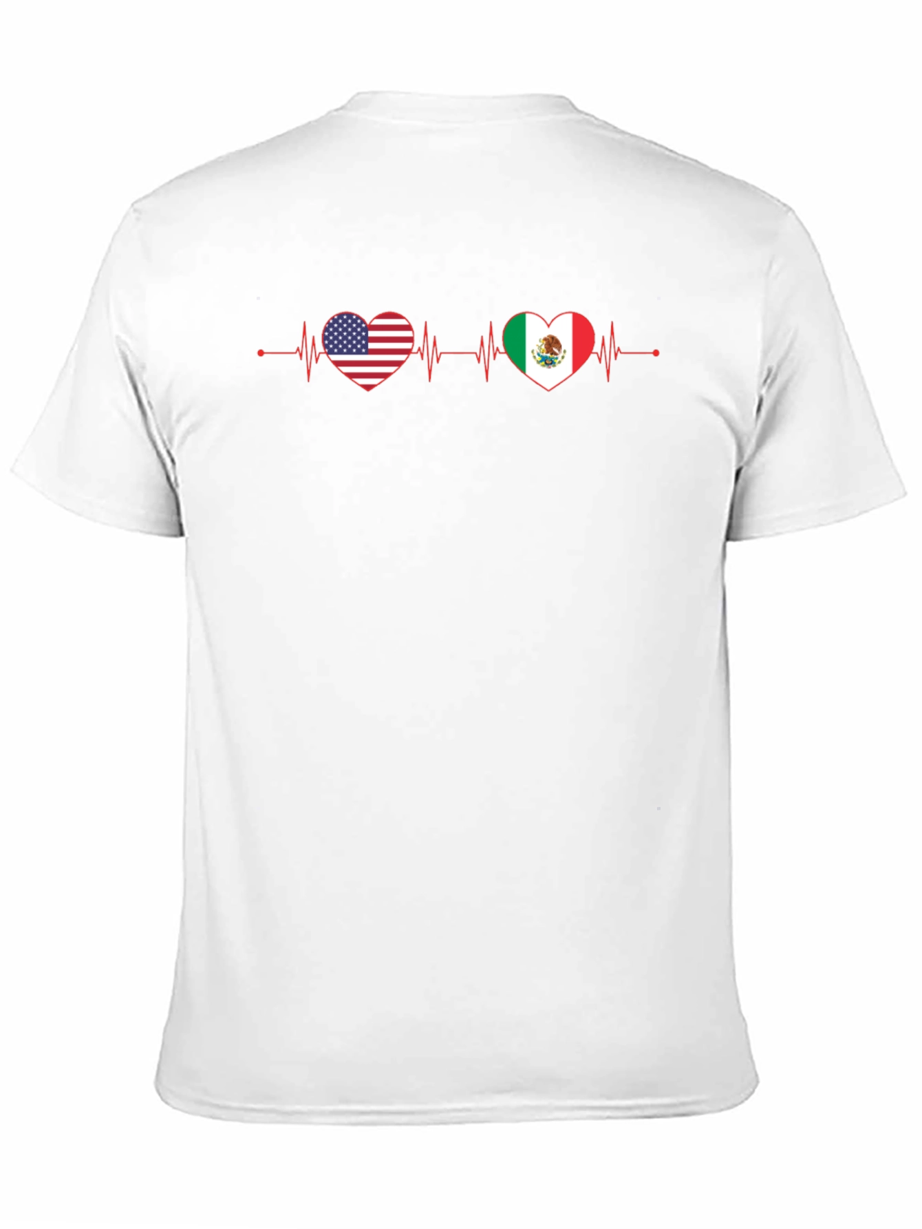USA Mexico Heartbeat T-Shirt