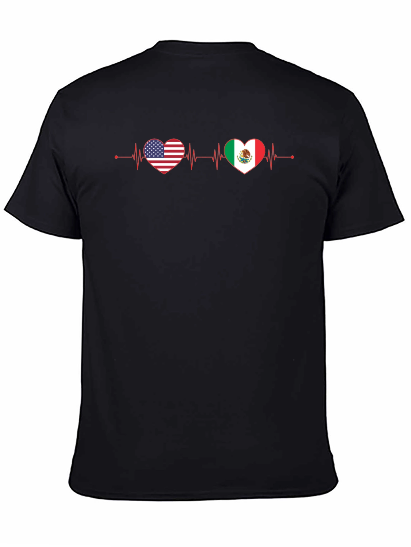 USA Mexico Heartbeat T-Shirt
