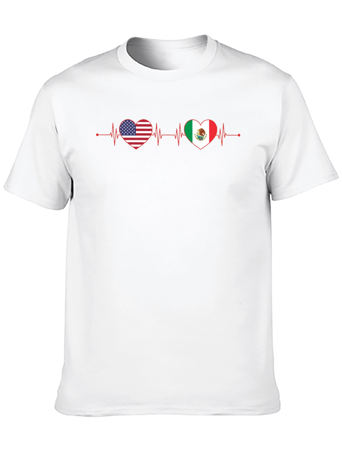 USA Mexico Heartbeat T-Shirt