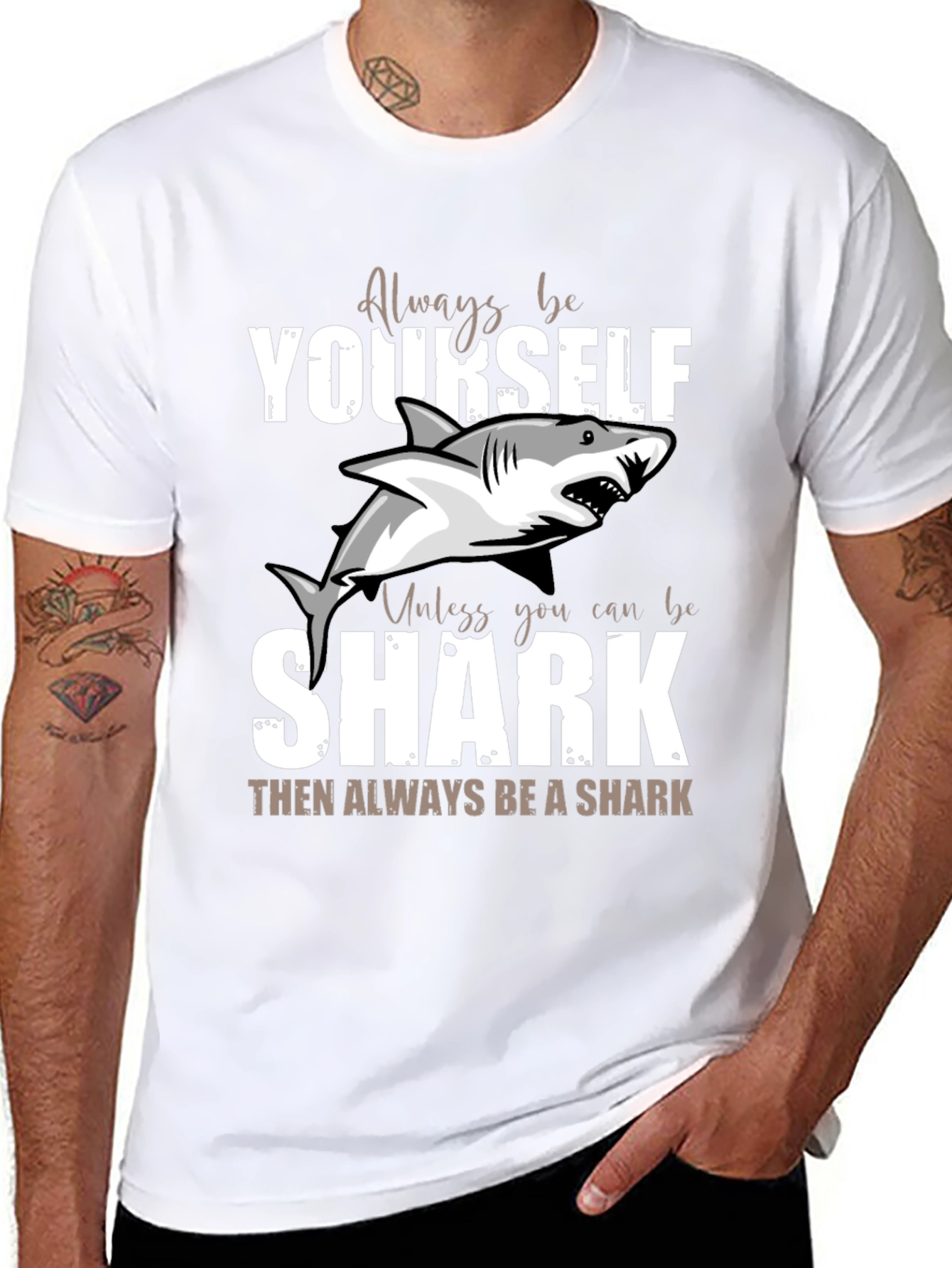 Always Be Yourself Unless Shark Funny T-Shirt