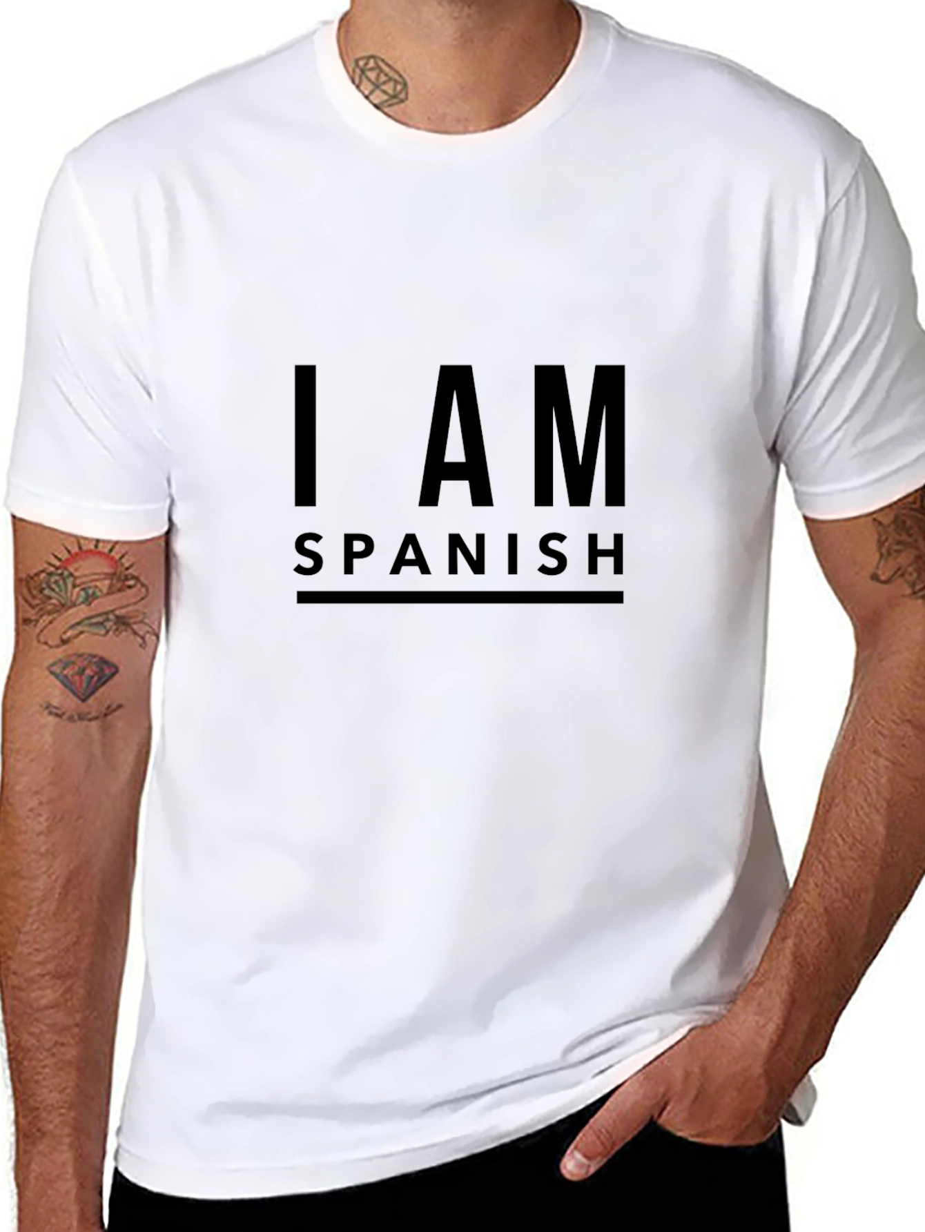 I AM Spanish T-Shirt - Simple Statement Tee