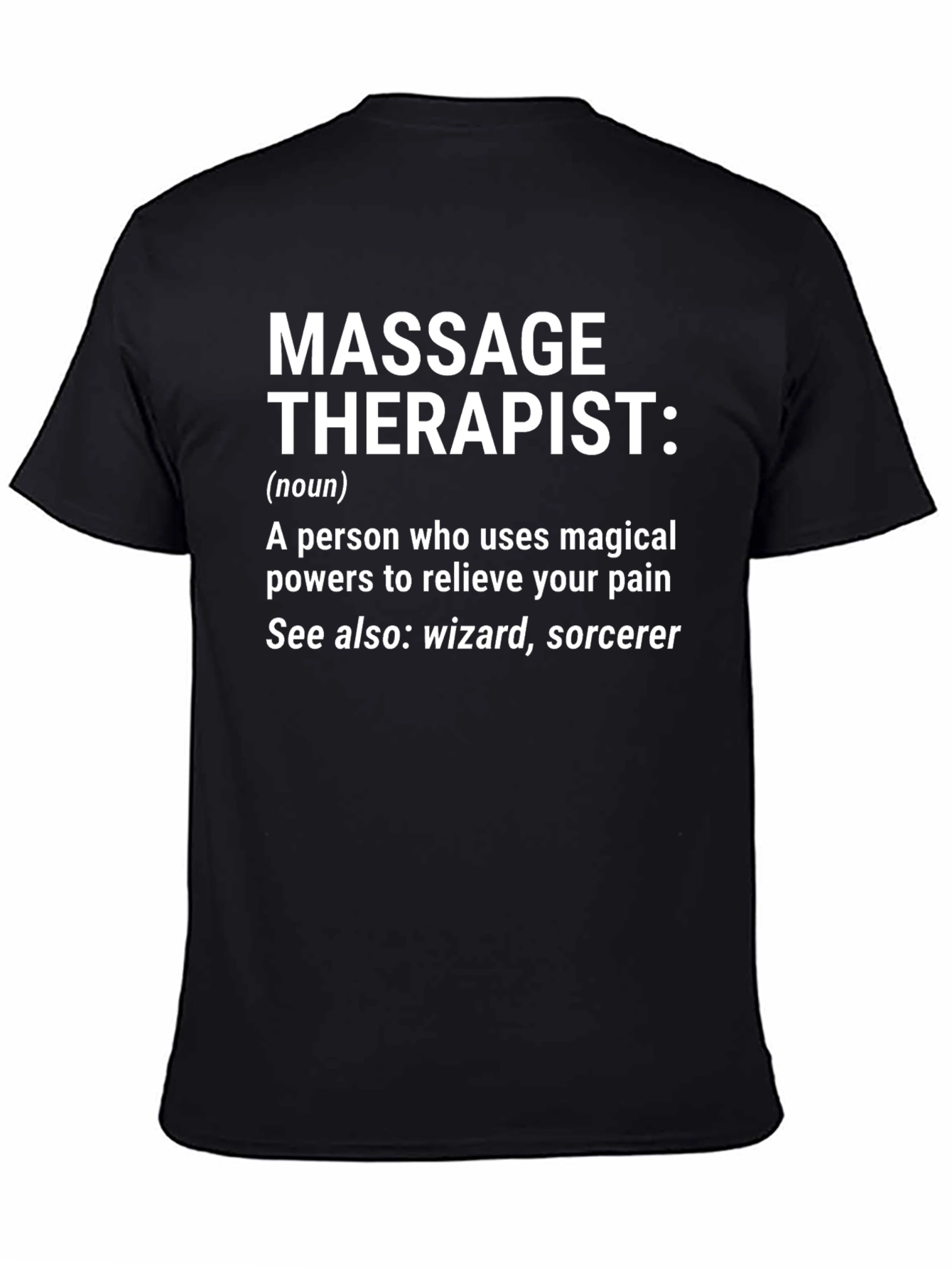 Massage Therapist Definition T-Shirt Funny Wizard Sorcerer