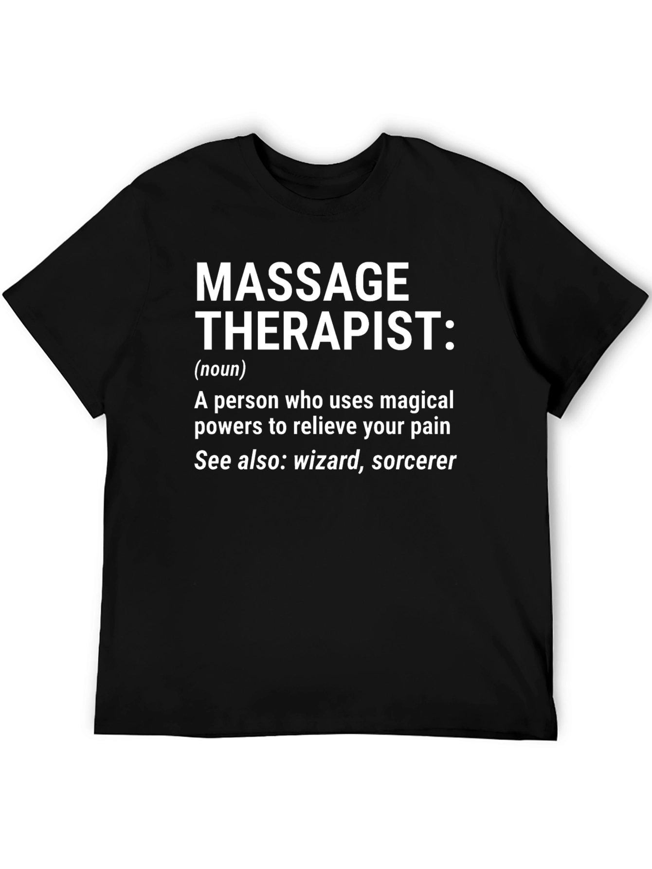 Massage Therapist Definition T-Shirt Funny Wizard Sorcerer
