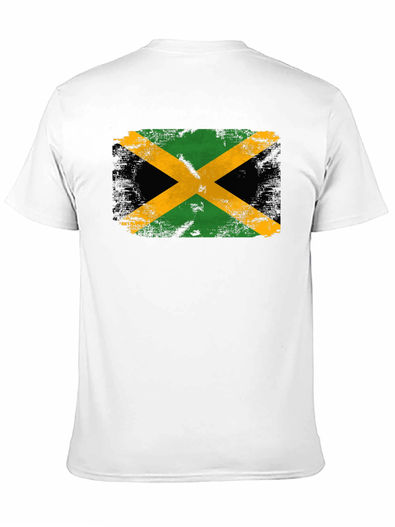 Jamaica Flag Graphic Tee - Black Crew Neck