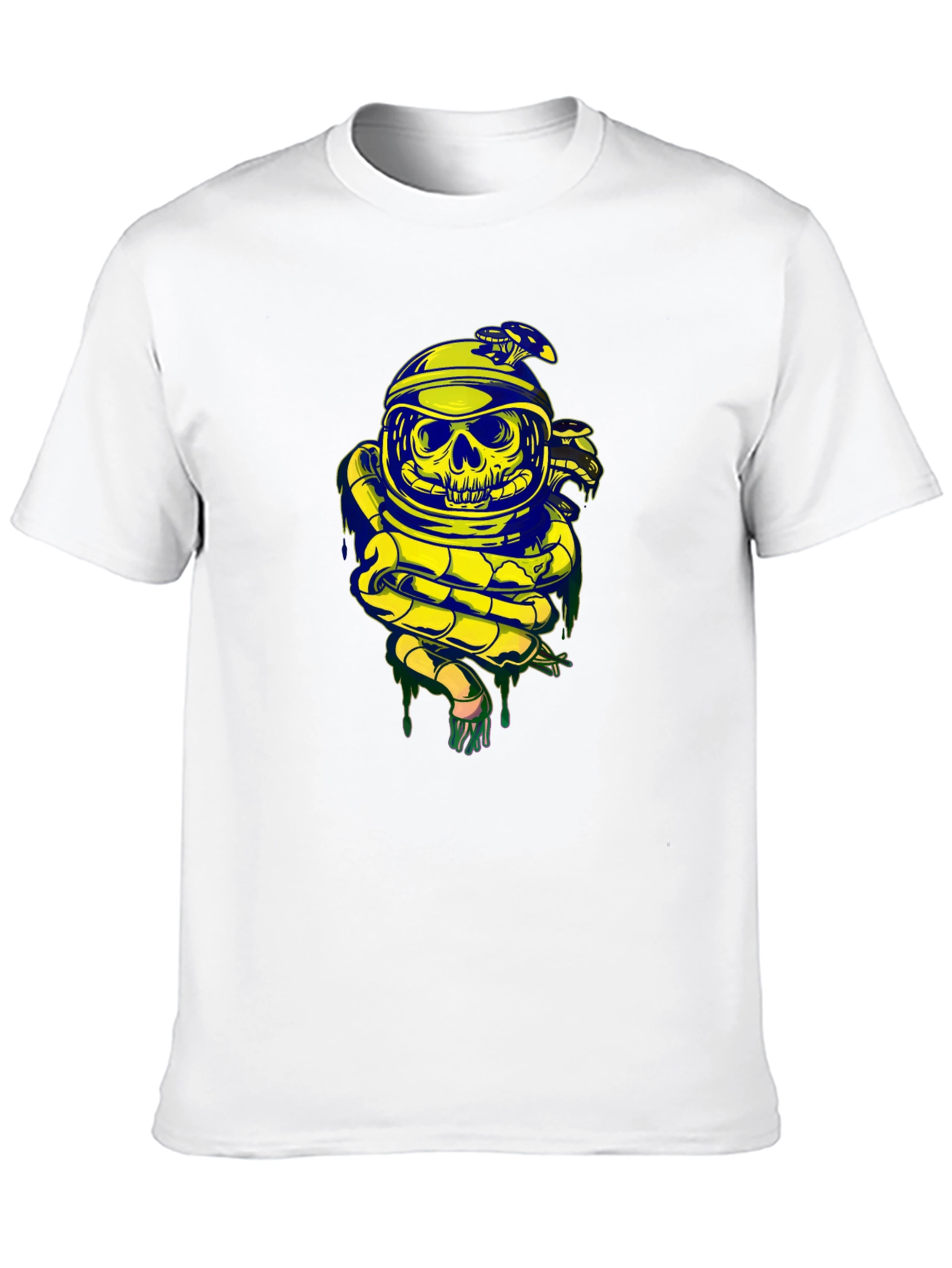 Skull Astronaut Snake Graphic Tee