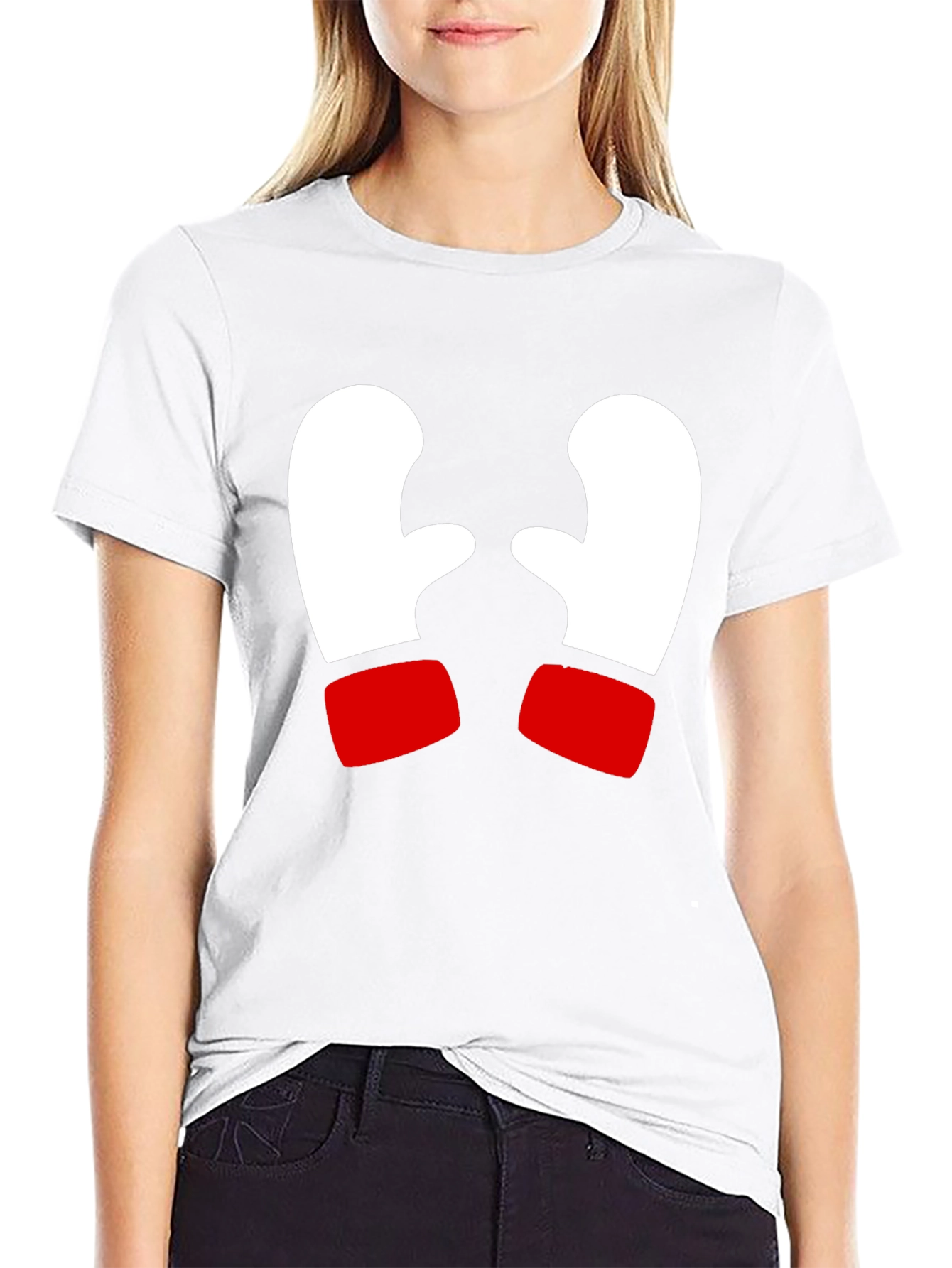 Festive Mitten Graphic Tee - Holiday Cheer!