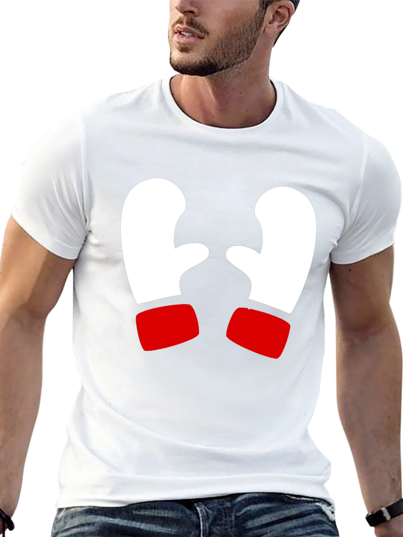 Festive Mitten Graphic Tee - Holiday Cheer!