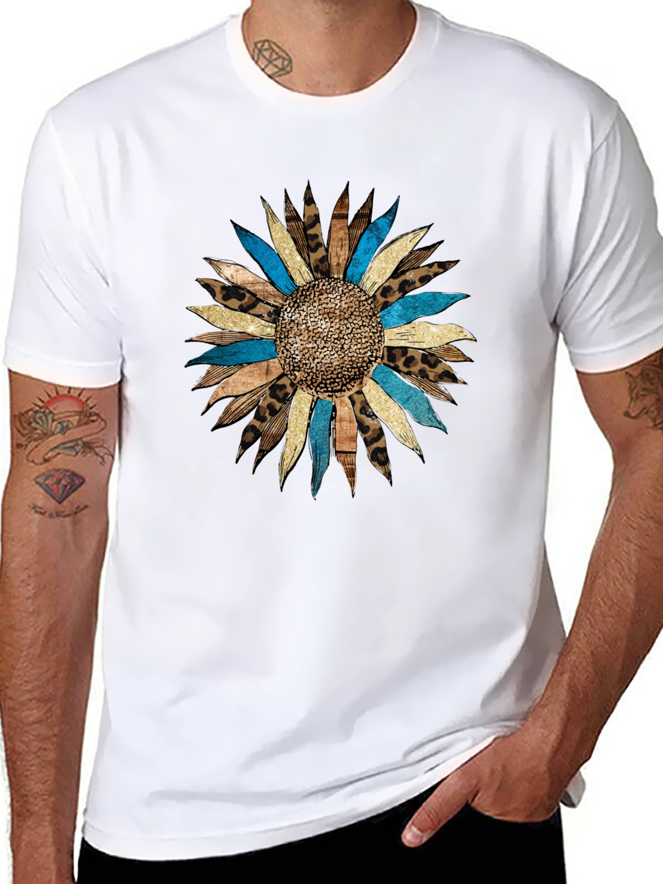 Sunflower Print Tee