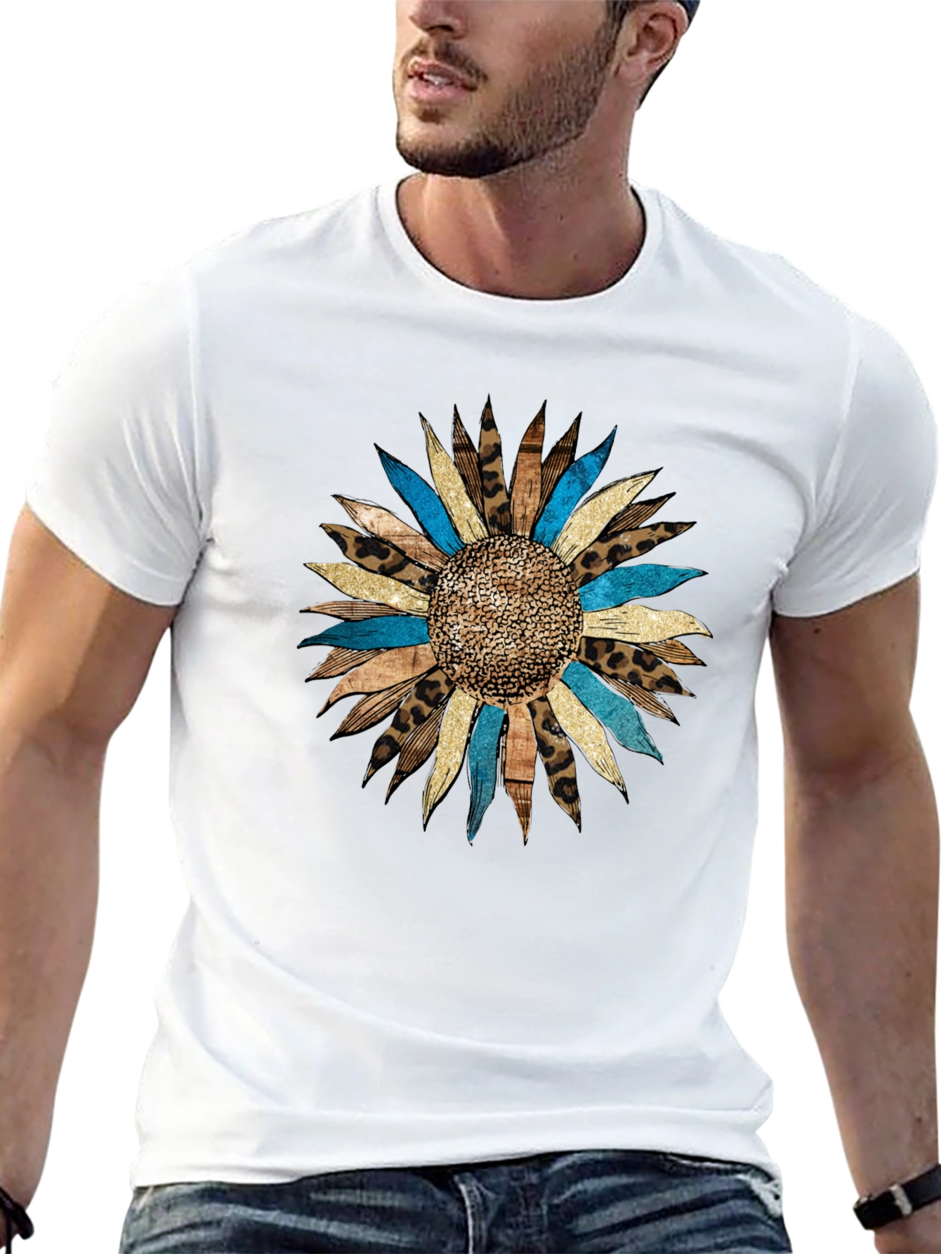 Sunflower Print Tee