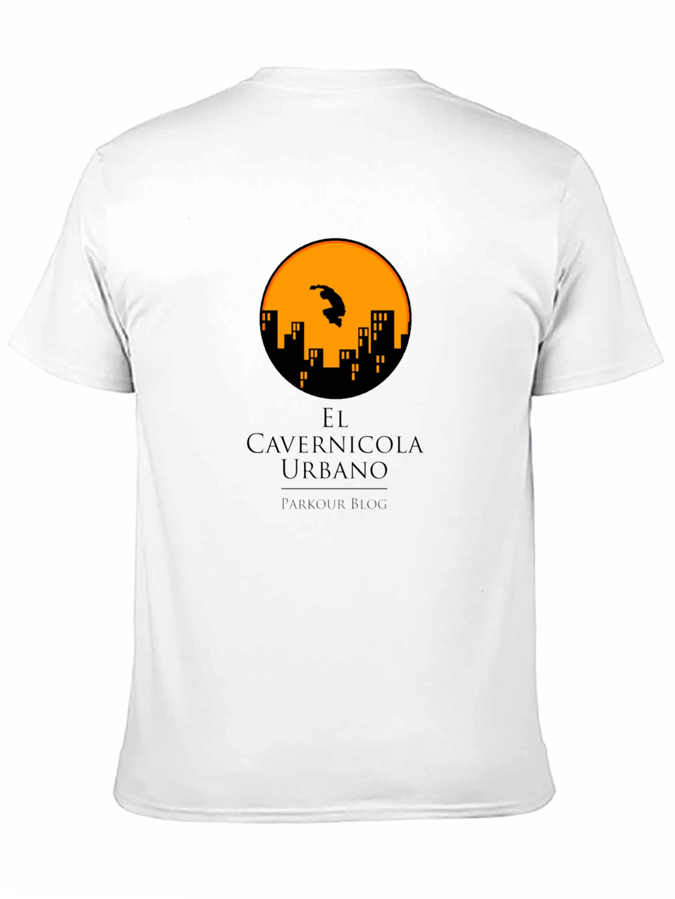 Parkour City Silhouette Graphic T-Shirt - Black