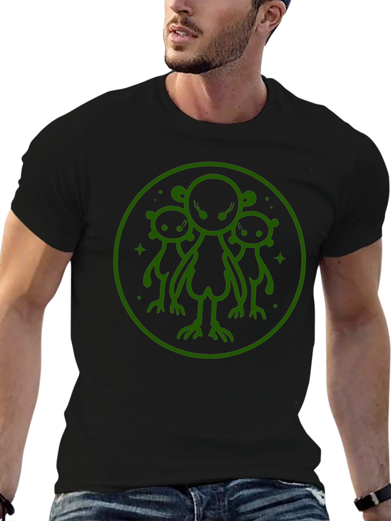 Alien Graphic T-Shirt - Black