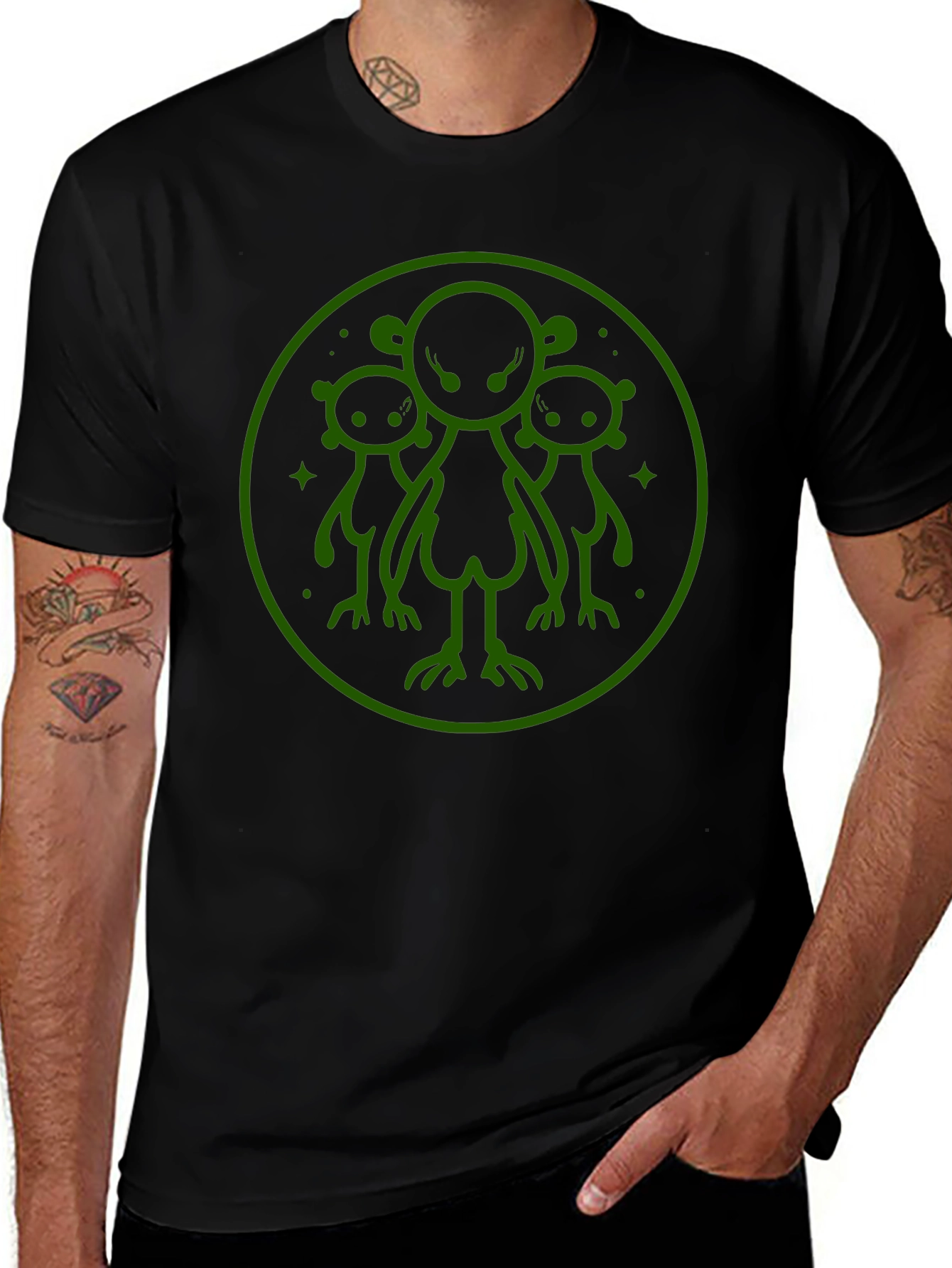 Alien Graphic T-Shirt - Black