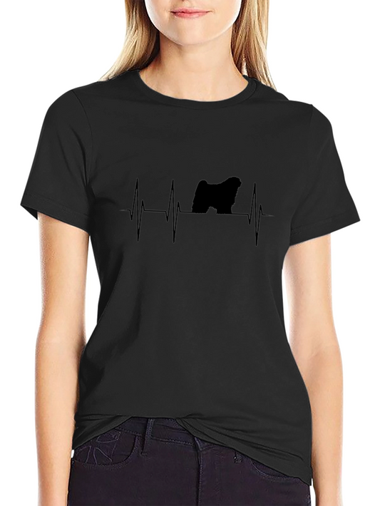Dog Heartbeat T-Shirt - Unisex Black Tee