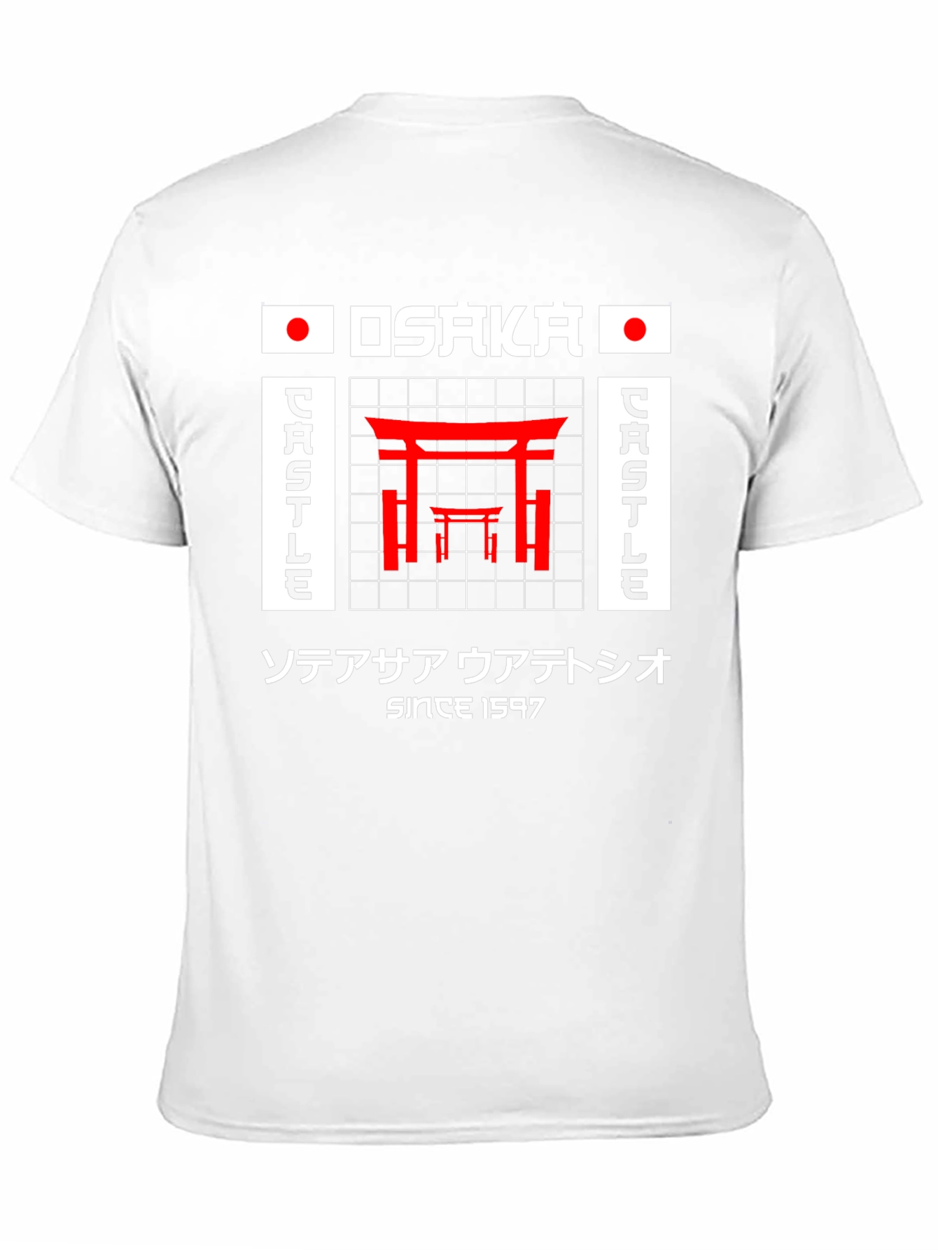 Osaka Castle Japan T-Shirt Retro Graphic Tee