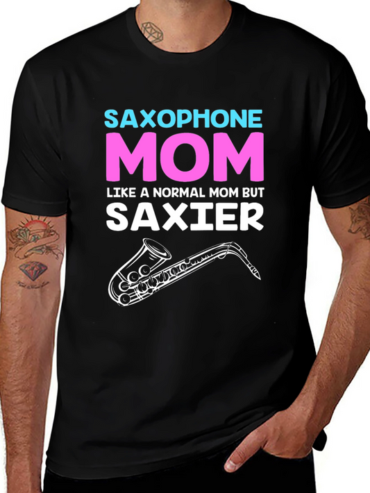 Saxophone Mom Graphic T-Shirt