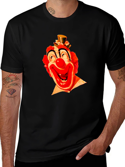 Clown Face Graphic Black T-Shirt