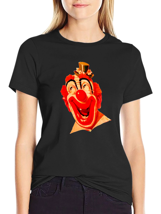 Clown Face Graphic Black T-Shirt