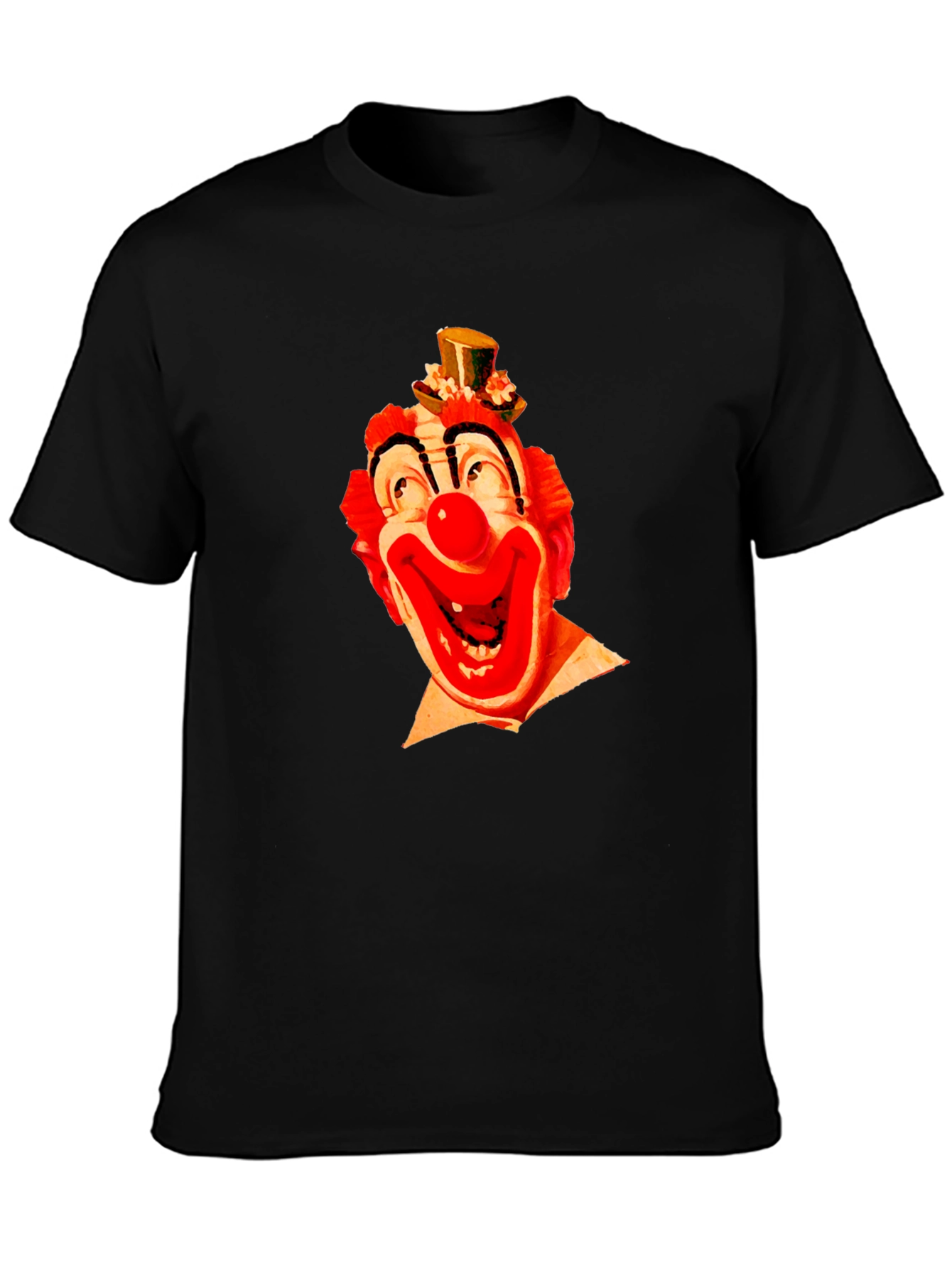 Clown Face Graphic Black T-Shirt