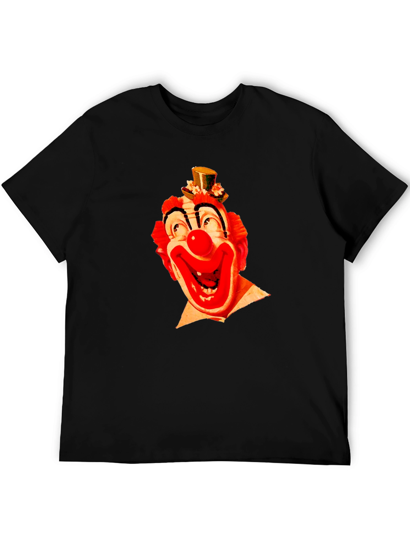 Clown Face Graphic Black T-Shirt