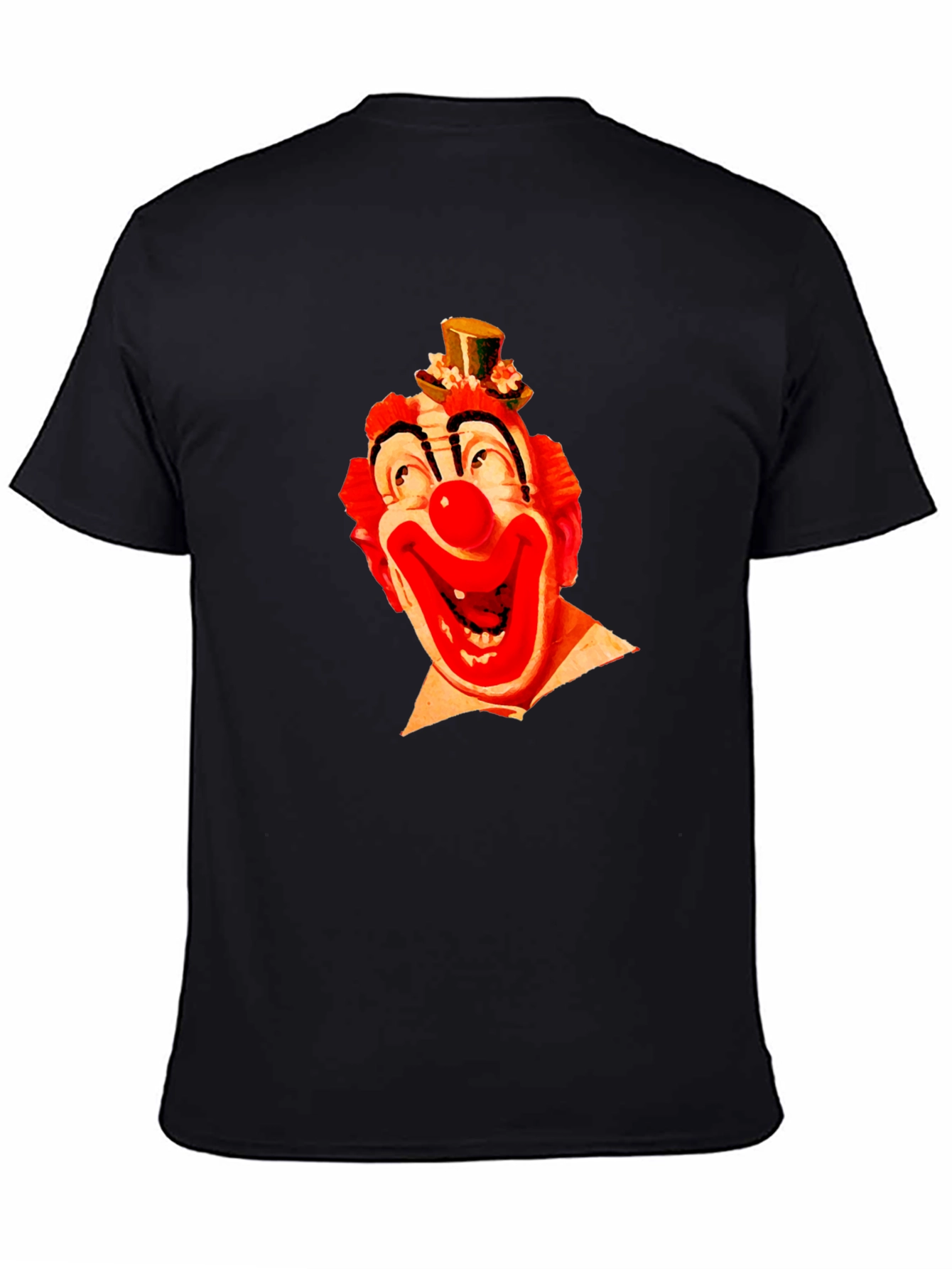 Clown Face Graphic Black T-Shirt