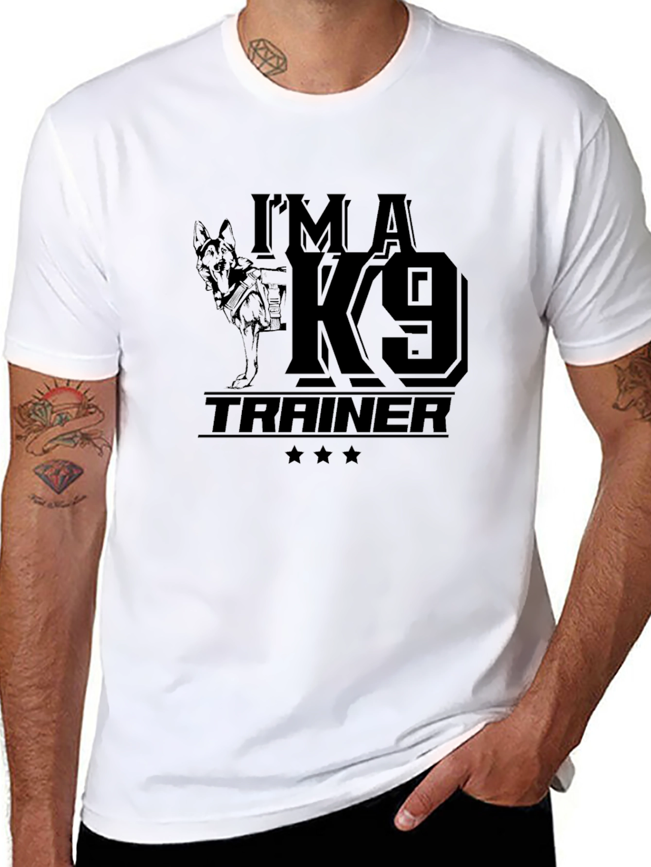 Im A K9 Trainer Black T-Shirt