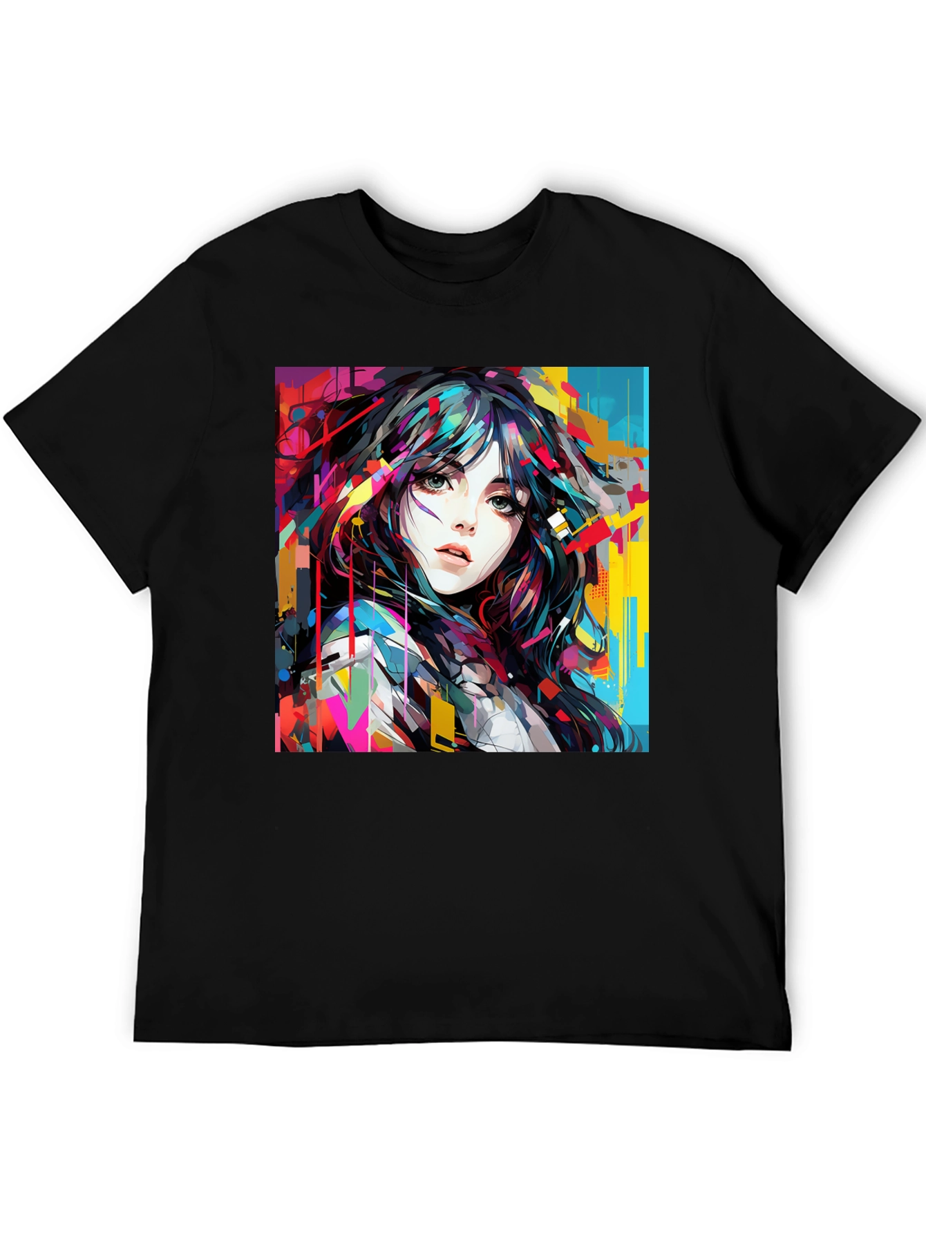 Artistic Woman Graphic Tee - Bold Style