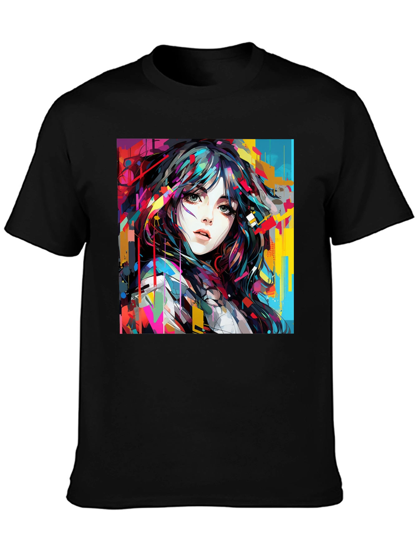 Artistic Woman Graphic Tee - Bold Style
