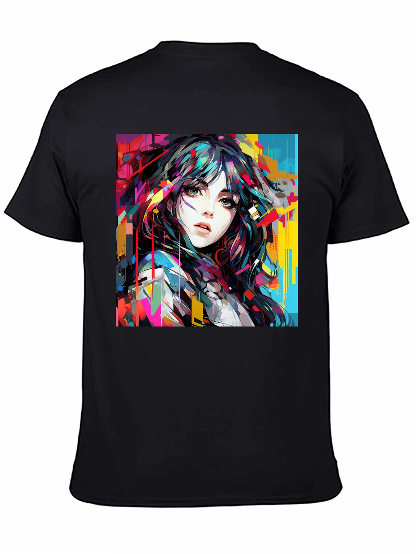 Artistic Woman Graphic Tee - Bold Style