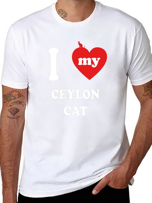 I Heart My Ceylon Cat T-Shirt