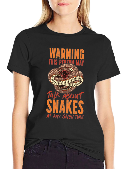 Warning Snake T-Shirt - Reptile Lover Gift