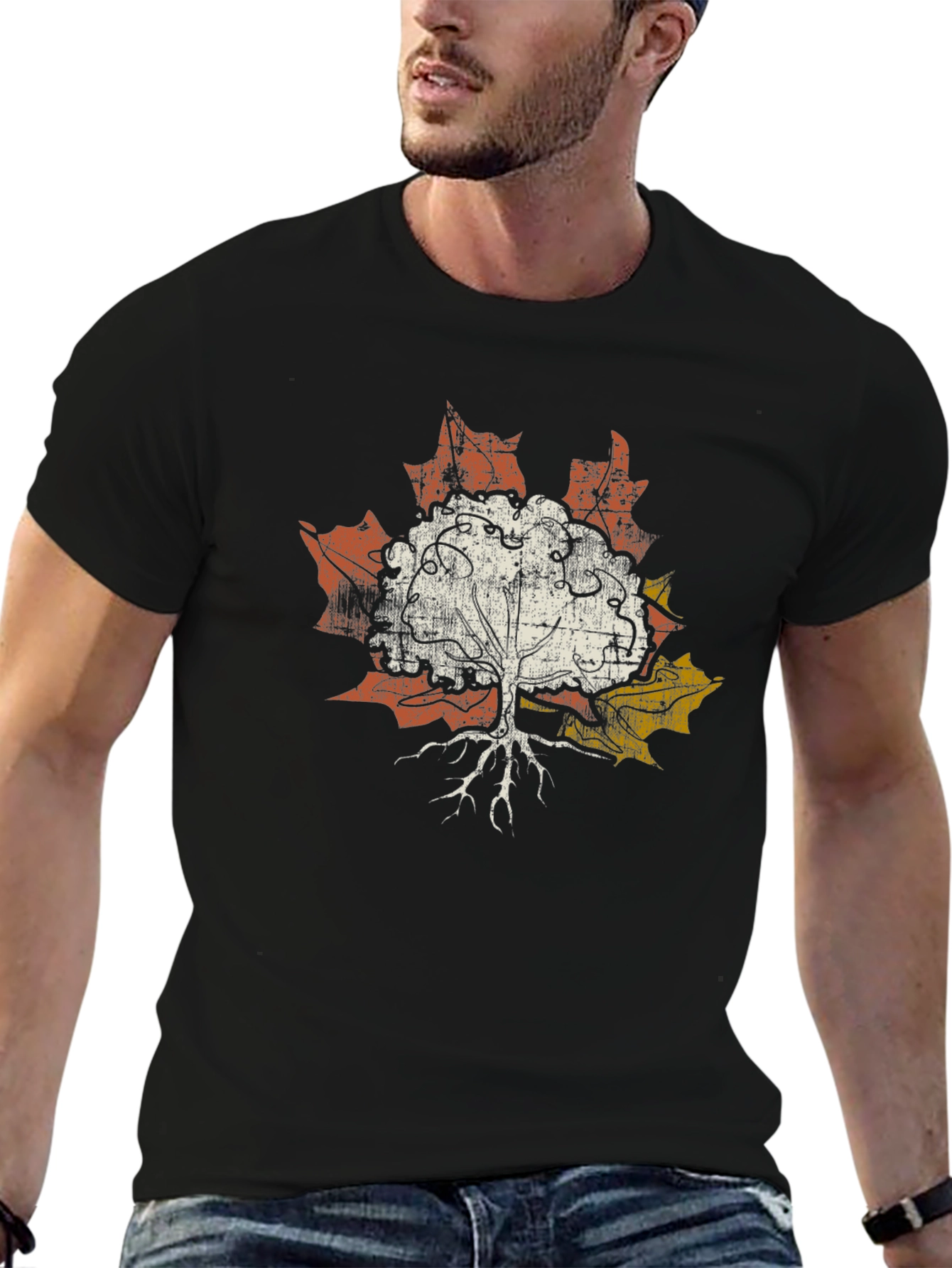 Tree of Life Maple Leaf Graphic Tee