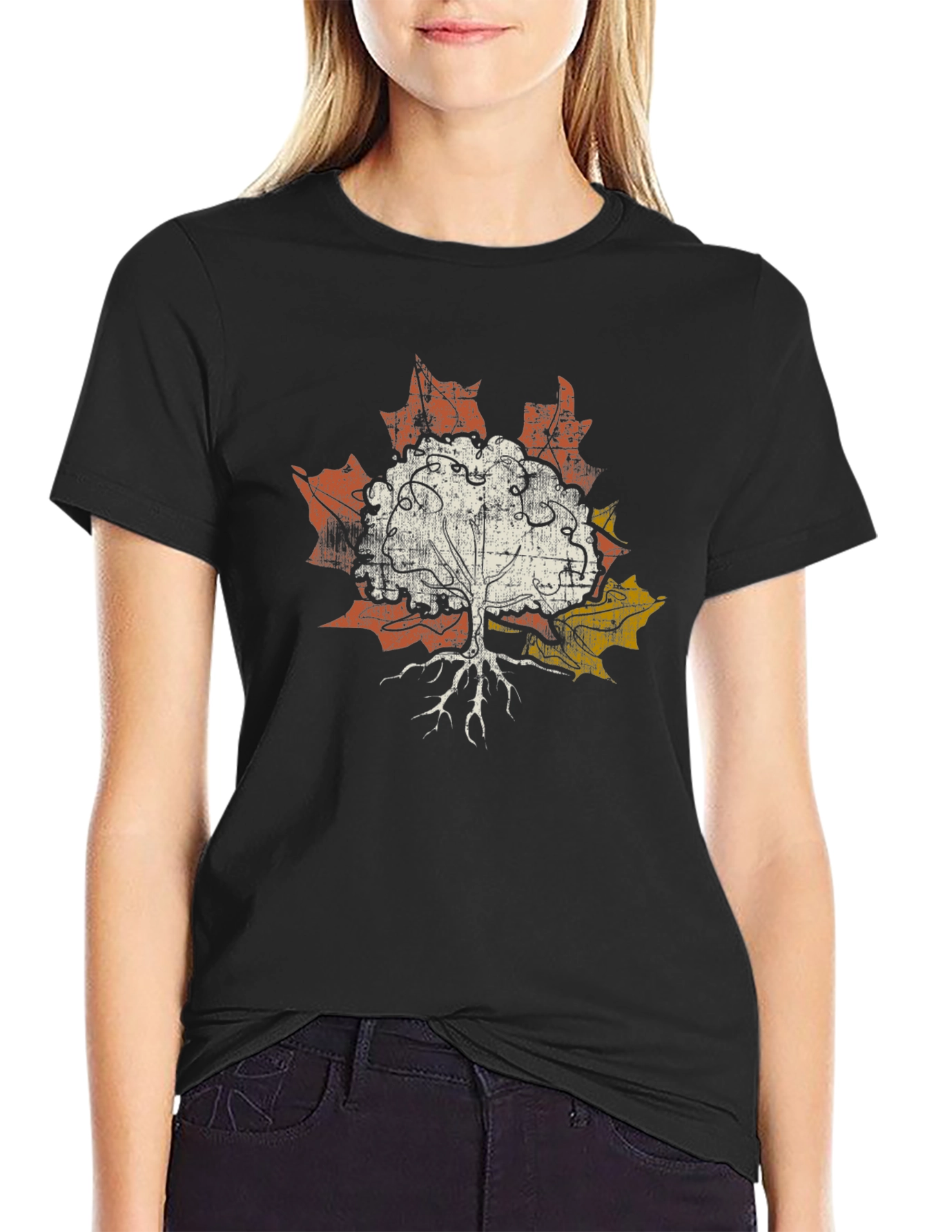 Tree of Life Maple Leaf Graphic Tee